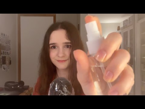 [ASMR] Spray Sounds 💧💦🌧️ (& Whispering)