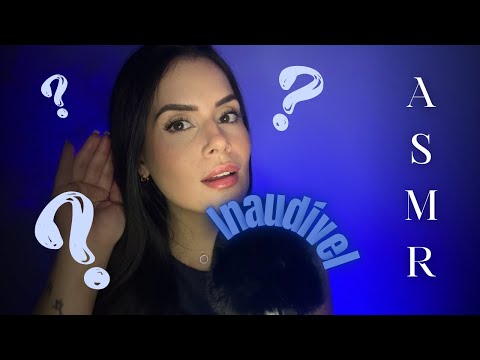 [ASMR] inaudível, sons para arrepiar seu cérebro , relaxamento imediato 