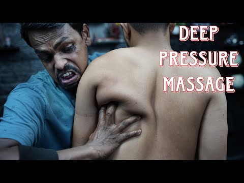 Just Unbelievable Back Body Massage With Very High Pressure | ASMR Head And Back Massage Therapy
