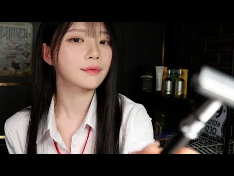 ASMR(Sub✔)진성asmr 까칠한 주인의 숙련된 면도 실력 바버샵 상황극 cold-hearted master's skill in shaving / Barber Shop RP