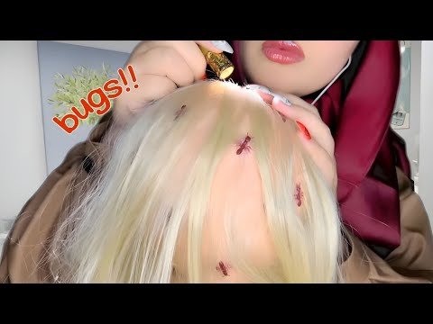 ASMR School Nurse Checks Your Hair For Bugs And Lice 🐜( Gentle Scalp Care / Massage )