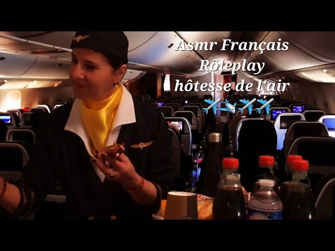 #Asmr Français #Rôleplay hôtesse de l'air, sur le vol "Margotte Airlines "