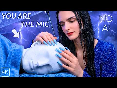 ASMR BUT You Are the Mic 😱 Mic Scratching + Tapping on BINAURAL Head Mic 💙 No Talking for Sleep - 4K