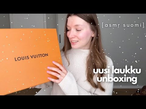 ASMR suomi - uusi laukku unboxing & esittely Louis Vuitton 👜