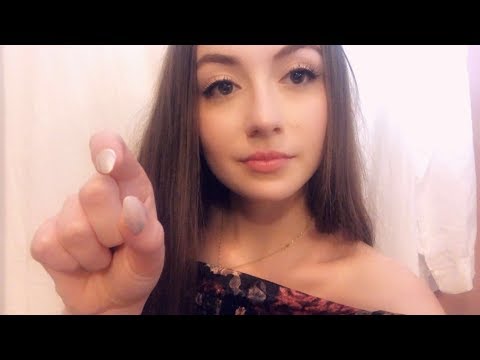 ASMR plucking your negative energy roleplay (personal attention, hand movements, mouth sounds)