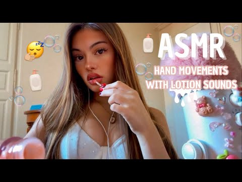 ASMR | Hand movements with lotion sounds (Crema, loción y exfoliante en las manos) súper relajante