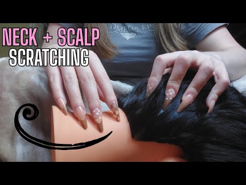 Aggressive Neck + Scalp Scratching ASMR (no talking)