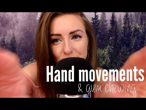 ASMR| Face touching & finger flutters (w. gum)