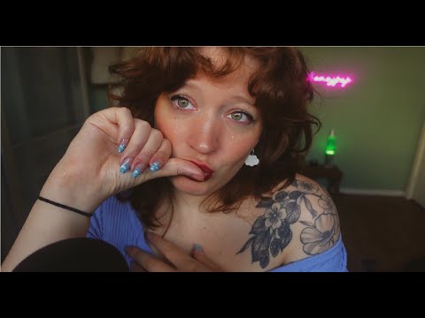 ASMR covering you in kisses (mic kisses, kiss painting, whispering and mouth sounds)