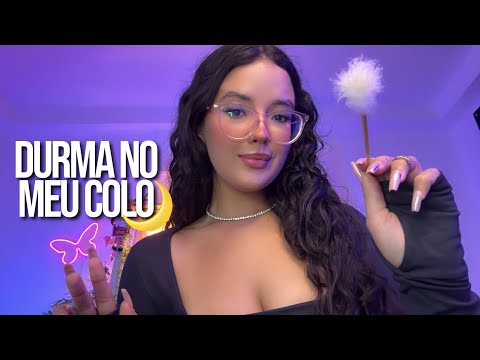 ASMR: HOJE VOCÊ VAI DORMIR COMO UM BEBÊ 🥱| carinho no seu rosto, mouth sounds 