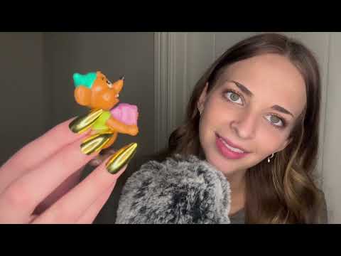 ASMR | Rummaging Through My Childhood Toy Box 🧸 (whisper/ramble & tapping)