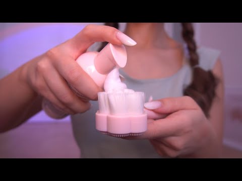 ASMR 1 minute skincare routine スキンケア 피부 관리