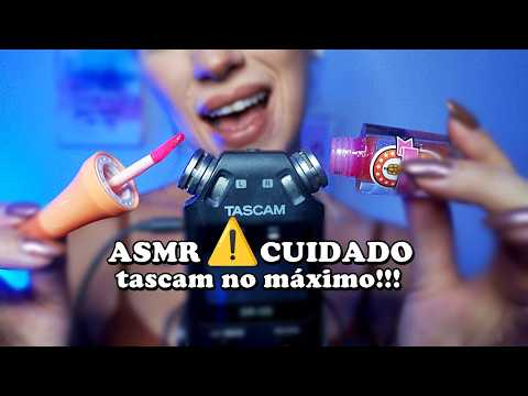 ASMR para ARREPIAR até sua NUCA (sons suaves e lentos nas Cápsulas do TASCAM 🎧)