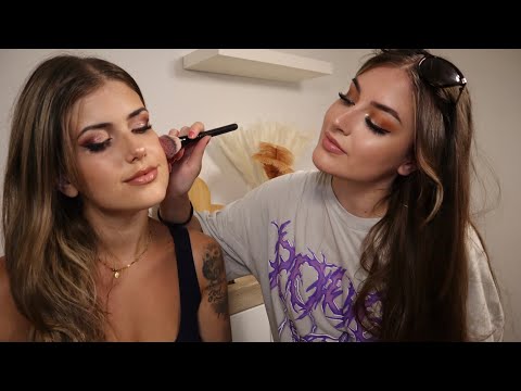 ASMR Real Person Makeup Application💄 Doing Prom Look on @JuliaASMR Makeup Artist Roleplay