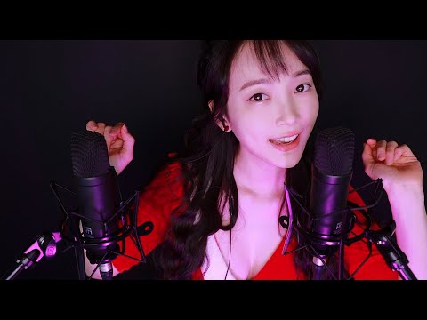 ASMR 초근접 입소리 1시간동안🎄 노토킹