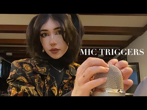 Mic Triggers ASMR | Mic, Scratching, Mic Rubbing, Mic Tapping, Whispering, Rambling, Hand Movements