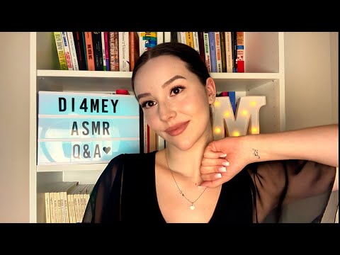 Q&A ASMR ❤️ | odpowiadam na Wasze pytania! | Jak mam na imię? | Z czego się utrzymuję? ✨🦋