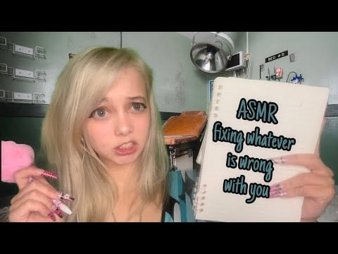 ASMR fixing whatever is wrong with you❕📉 (fast and aggressive)