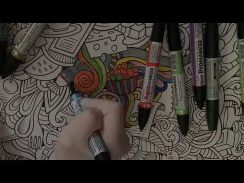 Colouring ,wearing Latex Gloves♥Dutch Rambling [[ASMR]]