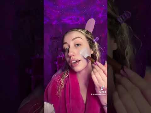 bestie your skin is glowing💖 #asmr #asmrtiktok #skincare #skincareroutine #asmrskincare #pov