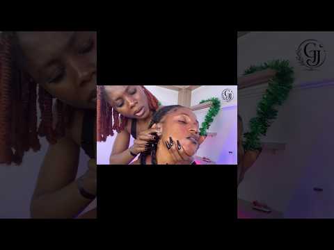 Fast and aggressive body massage ear massage, ear eating spit painting