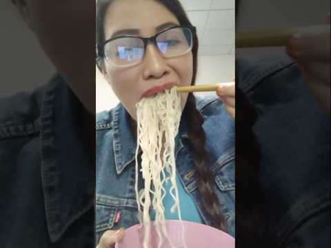SLURPING BEEF NOODLES #food #shortsfeed #mukbang #everyone #challenge #noodles