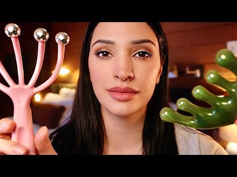 ASMR Giving You a Realistic Scalp Massage and Treatment + Head Massage
