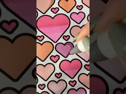 Its your sign to start coloring ♥️💕 #coloringpages #asmrcoloring #oddlysatisfyingvideos