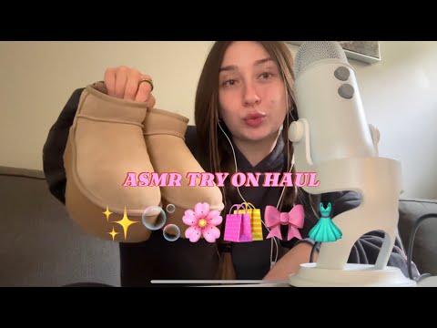 ASMR TRY ON HAUL ✨🫧🌸🛍️🎀👗