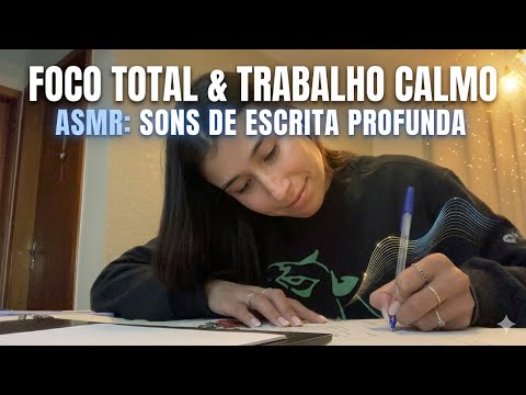 ASMR Colocando meu trabalho em dia !  