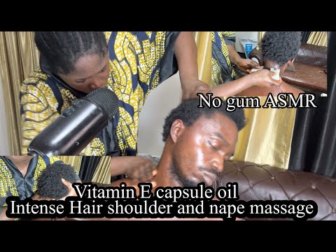 ASMR✨Relaxing and Intense Vitamin E capsule Neck, shoulder and Head Massage