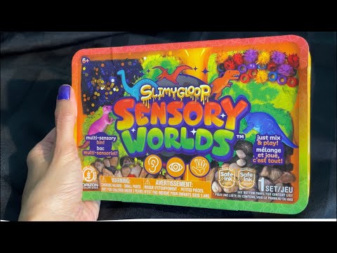 ASMR Slime, Sand,pom pom, glitter ✨, dinosaurs,  mixing  & Crunchy ,sticky Sounds