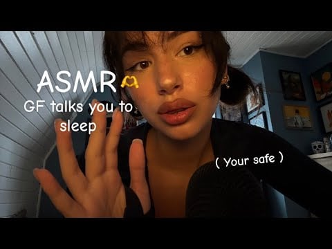 ASMR gf talks you to sleep after a long day ( roleplay) ( super comforting) 🫶