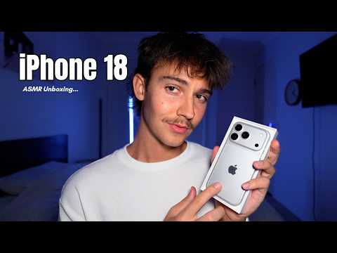 ASMR iPhone 18 Pro Unboxing 🩶✨ Scratching, Tapping + Case