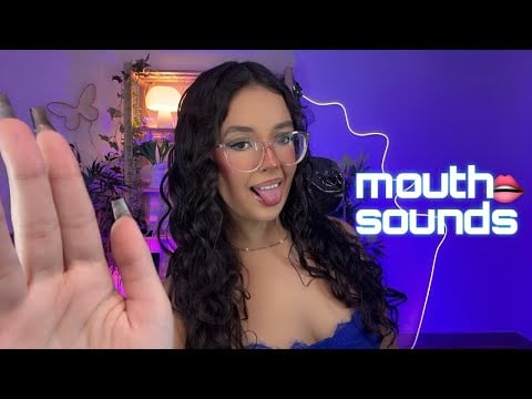 ASMR: mouth sounds INTENSOS para dormir imediatamente 😋 | cafuné, kisses 