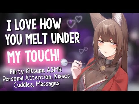 Flirty Kitsune pampers you on her Lap! 🩷 [All Parts | Amagi | Massage & Cuddles | ASMR Bianural RP]