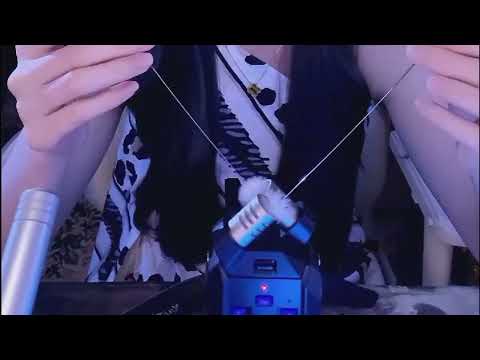 12 Triggers Ear Cleaning ASMR: Feather, Cotton Swabs, Puff & Tuning Fork / 2Hr (No Talking)