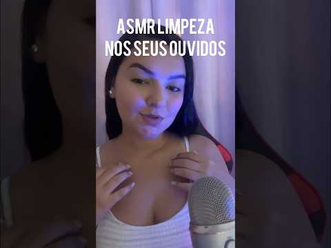 ASMR LIMPEZA NOS SEUS OUVIDOS #sonsdeboca #asmrsounds #asmr #arrepios