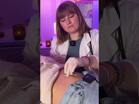 ASMR Stomach Examination 🩷 #asmr #asmrrealperson #asmrmedical #asmrtingles #asmrsounds