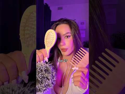 ASMR personal attention ☺️ hair comb 🪮 or hair brush? ❤️ #asmr #asmrsounds #asmrvideo #sleep
