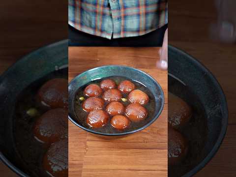 🔥 ASMR Gulab Jamun | Soft & Juicy | Satisfying Frying & Syrup Sounds #shorts #asmr #trending