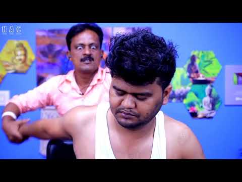 Aggressive ASMR massage with neck cracking | indian head and body massage ASMR