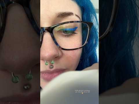 ASMR obsessed friend wipes your nose after you’ve cried 😢 #asmr #shorts