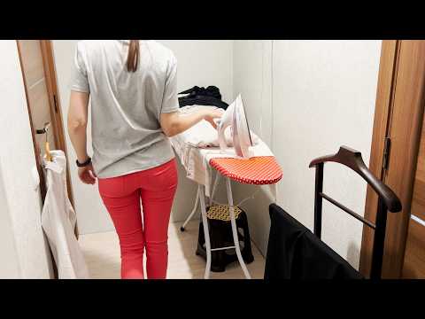 How to Iron Shirts and T-Shirts? ASMR Ironing👚