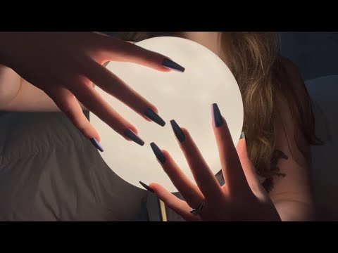 asmr lofi tapping & scratching with long nails - no talking