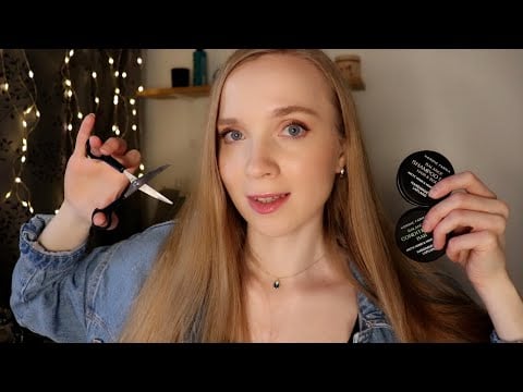 ASMR SUOMI Kampaamo Roleplay ✂️Hiusten Leikkaus, Pesu & Harjaus ASMR HAIRCUT