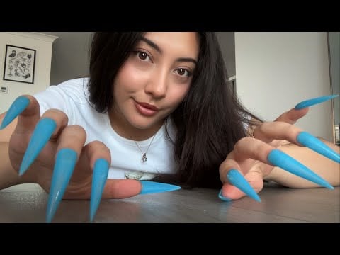 ASMR floor tapping and scratching 💅 LONG nails