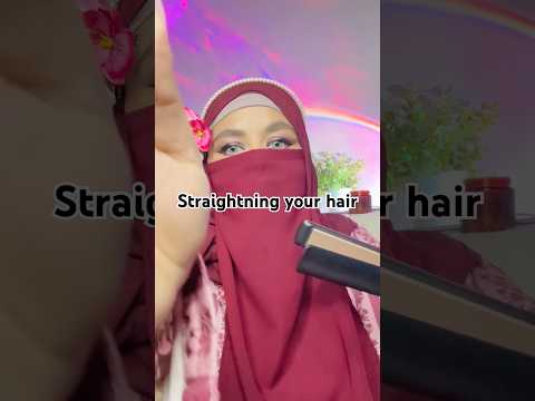 ASMR - Straightning your hair for date 👩‍🦰🎀💕 #asmrhairplay #asmrshorts
