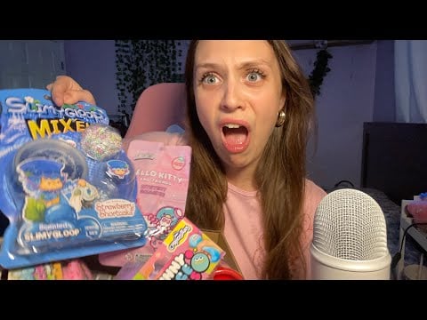 ASMR FAST AND AGGRESSIVE/  Squishy, slimes unboxing and testing from 5 below. Mouth sounds, and more