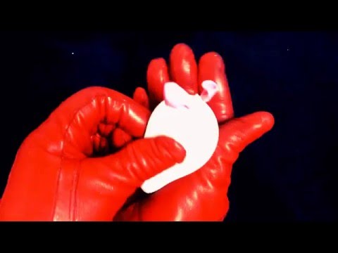 LEATHER GLOVES👐 PLAYING WITH NEW BORN(YAY🙌 its a girl)💖 BALLOON [[ASMR]]